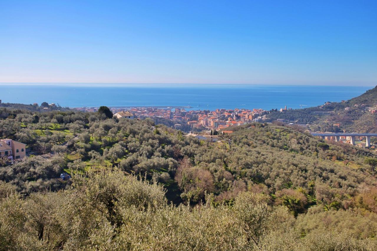 La Vivagna - Casa Vista Mare Tra Gli Ulivi Villa Leivi Exterior photo